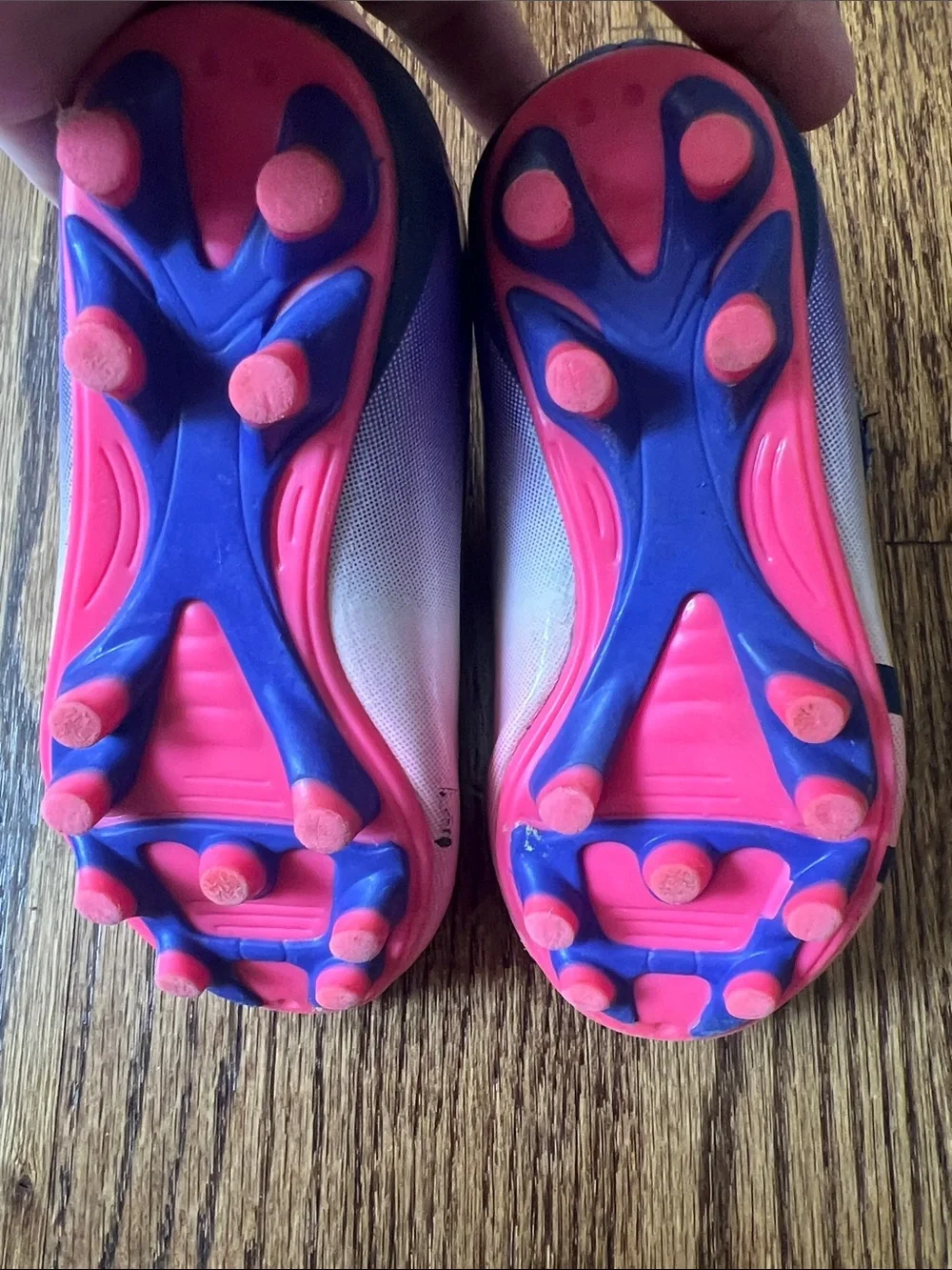 Carter's Navy, Pink & Purple Toddler Cleats GUC
